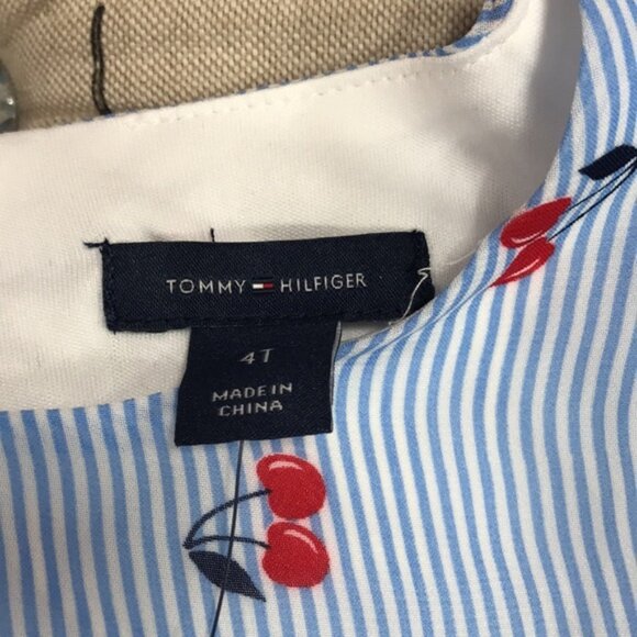 Tommy Hilfiger Toddler Girls Cherry-Print Chiffon - Picture 4 of 8